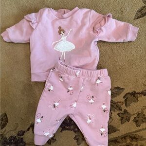 Pink Ballerina Baby Outfit 0-3 month